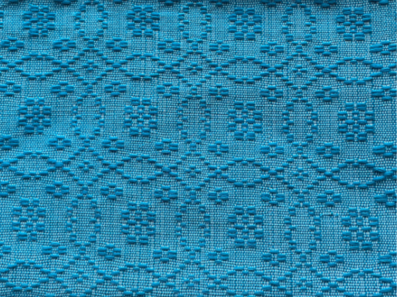 Light blue inabel baby blanket