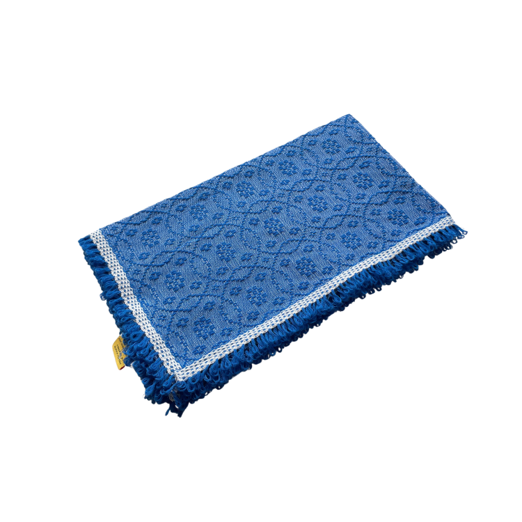 Dark blue inabel baby blanket