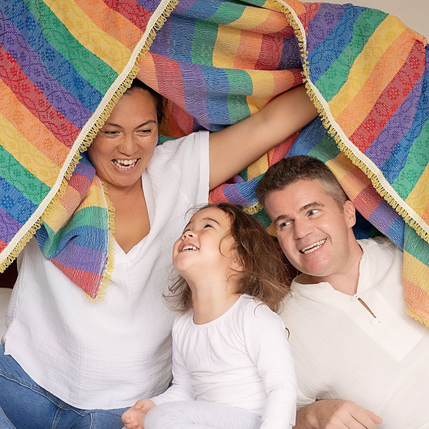 Inabel Rainbow Blanket - Solid Pattern