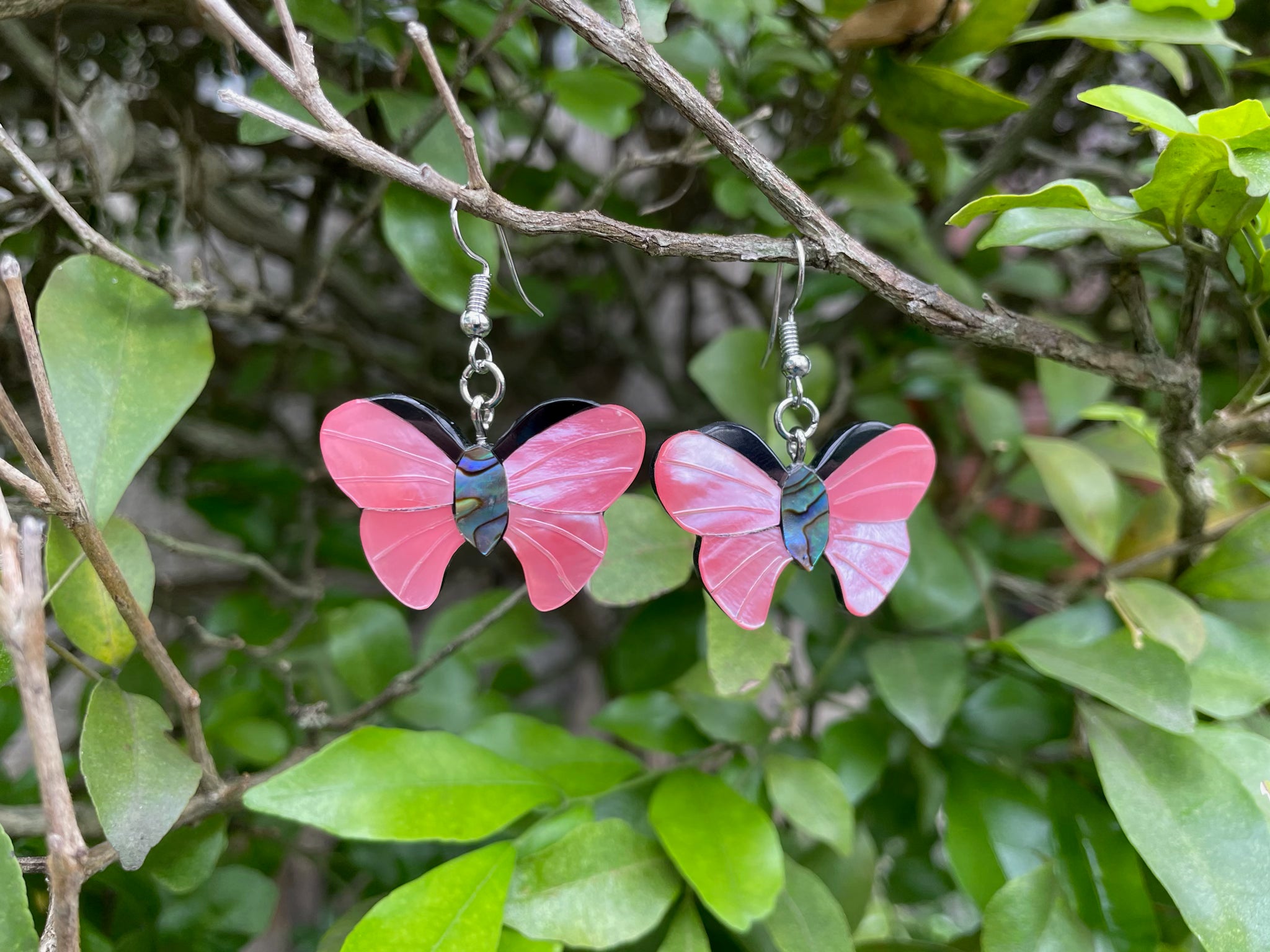 Butterfly Earrings - Pink