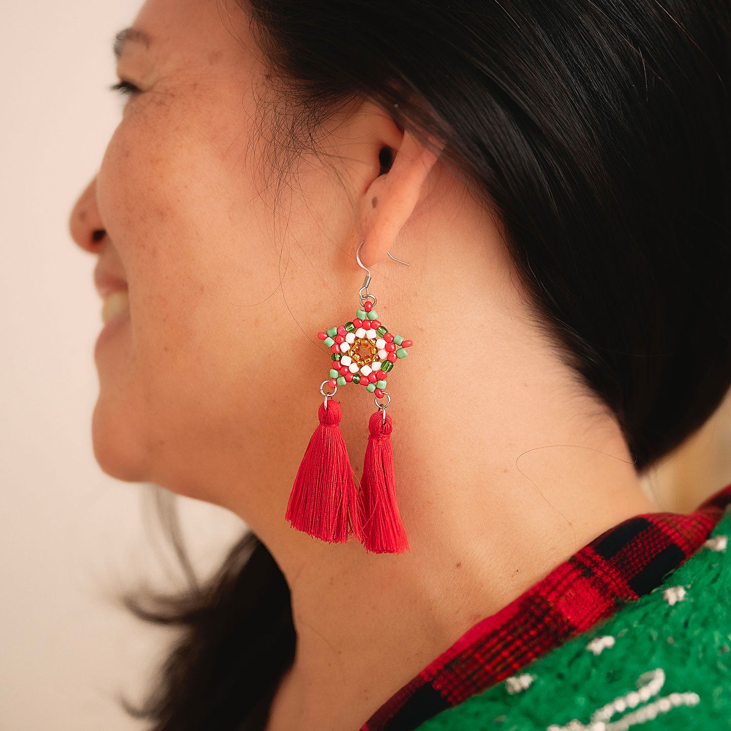 Parol Earrings - Red