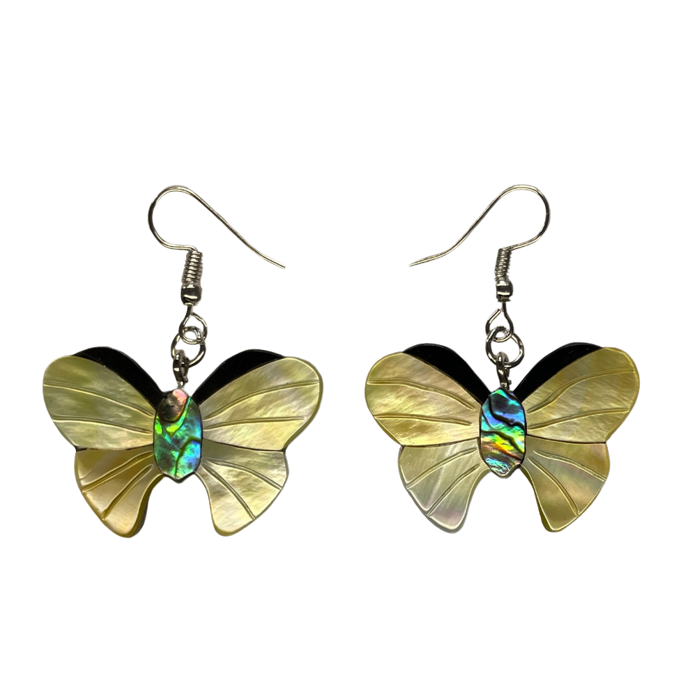 Butterfly Earrings (Yellow)